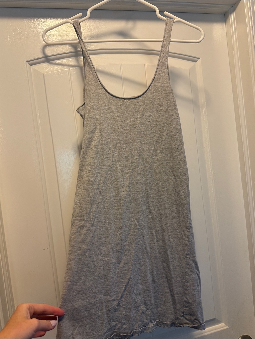 ASOS Gray Scoop Neck Dress